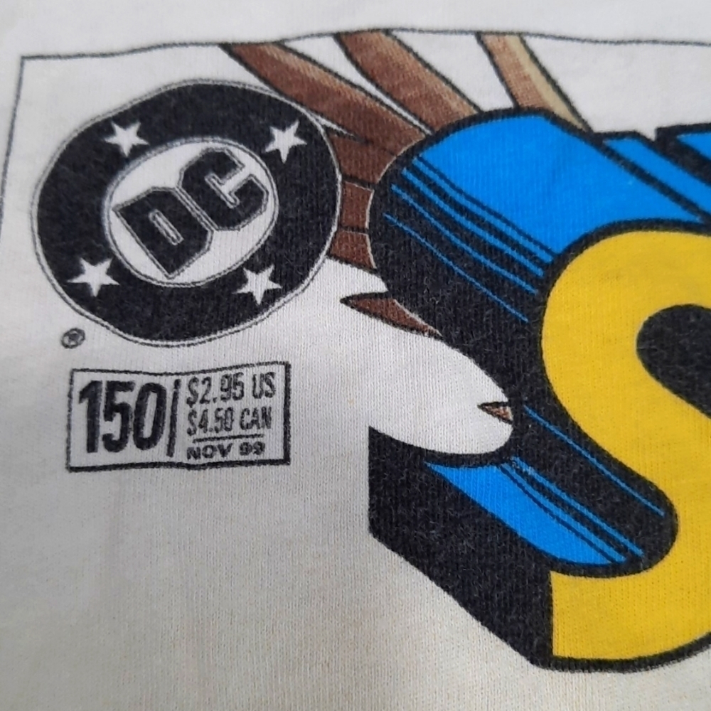 1999 DC Comics Superman Cotton Tshirt - Picture 3 of 7